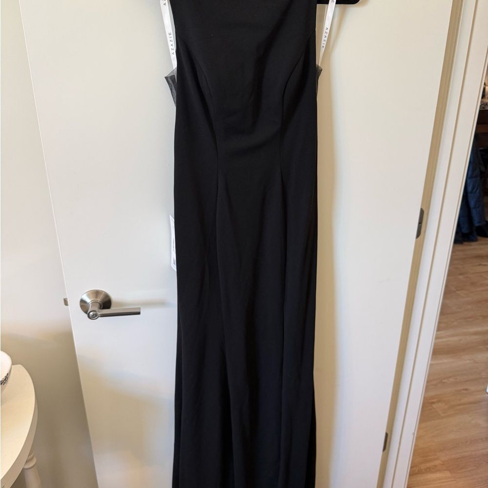 Azazie Classic Black Evening  Gown